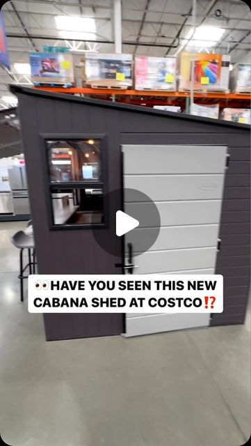 COSTCO DEALS on Instagram: "👀HAVE YOU SEEN THIS NEW CABANA SHED AT COSTCO⁉️

🎉NEW from Suncast, this Cabana Entertainment Shed is now available in select Costco Clubs & on Costco.com for under $2000! #suncastpartner

🙌This outdoor shed solves both your storage AND entertaining needs by effortlessly transforming into a chic entertaining cabana for party time!

✅This set includes two stools and 1 shed shelve kit! The Fold-down bar top area seats up to four people! (additional bar stools are available to purchase separately)

😍We love the cute 2 sliding windows that provide light and ventilation!
 
💪The all-weather construction of this cabana shed provides water resistance and UV protection!

🛒Purchase your Cabana Entertainment Shed at a Costco near you or 👉tap the link in our bio to p Shed To Bar Conversion, Party Sheds Ideas Backyards, Bar Shed Backyard, Backyard Cabana Ideas, Shed Lighting Ideas, Cabana Ideas Backyard, Shed In Backyard, Backyard Bar Ideas, Backyard Shed Bar Ideas