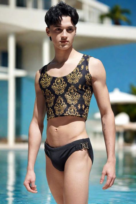 great price/quality 178cm ordered L a little tight on the collar but great on the rest has 3 backpockets. the Spain one has literally the Spain county on the back Succubi Aesthetic, Male Photography Artistic, Mens Swimwear Looks, Gay Male Fashion, Androgynous Swimwear, Dynamic Male Poses, Feminine Menswear, Gay Boy Outfits, Italy Swimwear