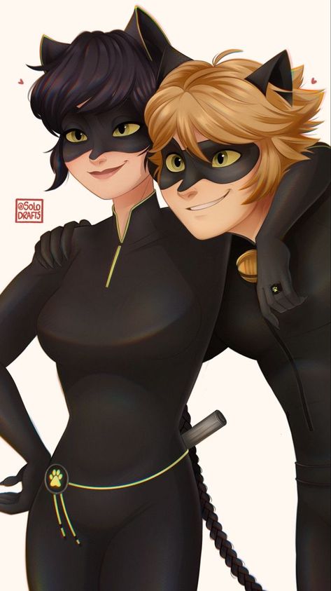 Cat Noir Cute Fanart, Miraculous Lady Noir Fanart, Ladybug As Cat Noir, Ladybug Cat Noir Fanart, Ladybug Fan Art, Miraculous Ladynoir Fanart, Lady Noir Fanart, Cat Noir Fan Art, Ladybug And Cat Noir Fanart