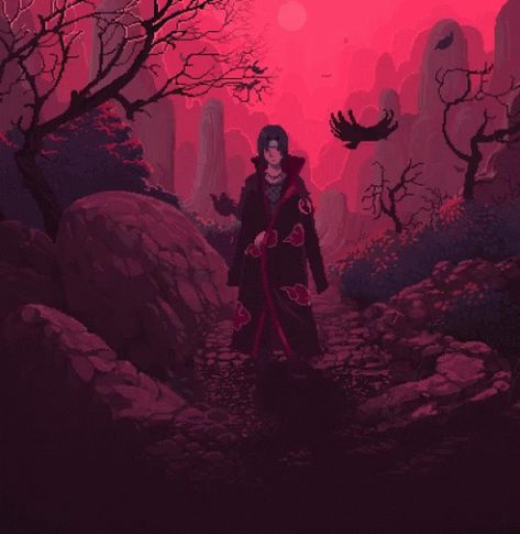 Itachi Uchiha GIF - Itachi Uchiha NarutoShippuden GIFs Gif Wallpaper, Piskel Art, Pixel Art Background, Itachi Uchiha Art, Pixel Animation, Naruto Gif, Arte 8 Bits, 8bit Art, Cool Pixel Art