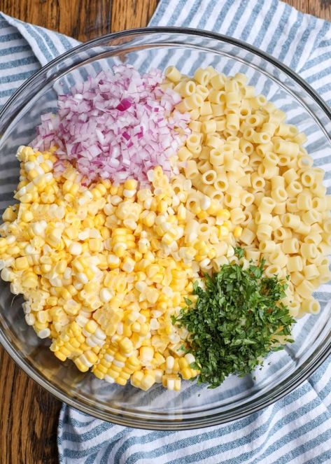 Pasta Salad meets Street Corn Best Way To Freeze Corn, Corn Side Dish Recipes, Mexican Street Corn Pasta Salad, Mexican Street Corn Pasta, Freezing Corn, Street Corn Pasta Salad, Street Corn Pasta, Corn Pasta Salad, Corn Pasta