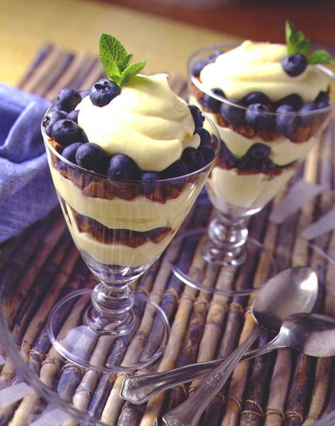 Blueberry – Lemon Parfait Desserts With Blueberries, Lemon Blueberry Parfait, Blueberry Parfait, Passover Desserts, Parfait Recipes, Blueberry Syrup, Low Fat Yogurt, Passover Recipes, Protein Shake Recipes