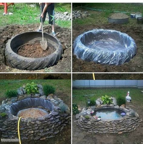 Diy Pond, Home 2023, Have Inspiration, Ponds Backyard, Garden Fountains, Summer Decorating, Small Backyard Design, Crafts Hacks, Outdoor Fire