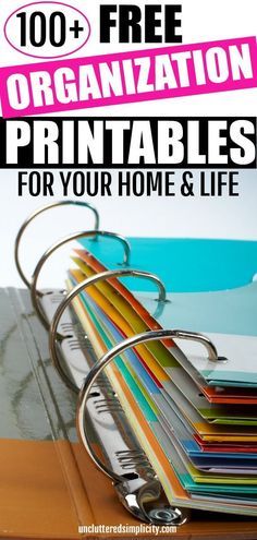 100+ Free Organization Printables For Your Home And Life #organization #getorganized Free Organization Printables, Household Organization Printables, School Organization Printables, Life Organization Printables, Life Organization Binder, Planer Organisation, Home Organization Binders, Organizational Printables, Free Printables Organization