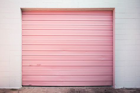 pink rolling door photo – Free Garage Image on Unsplash Rolling Garage Door, Pink Garage, Hd Pink Wallpapers, New Garage, Garage Door Springs, Door Picture, Garage Service Door, Pink Background Images, Pink Images