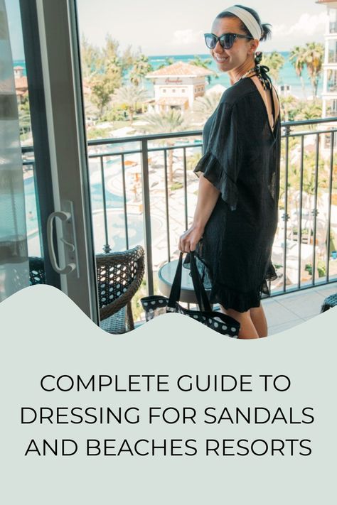 Complete Guide to Dressing for Sandals and Beaches Resorts Resortwear Resort Style, Resort Evening Attire Women, Sandals Resort, Resort 2024, Sandals Resort Wedding, Resort Wear For Women Classy, St Lucia Sandals, Dress Code For Women, Dress Code Guide