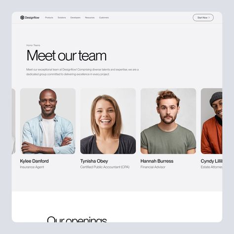 Hi Everyone 👋 Team page exploration by @designflowhq - Have a better idea? Let us know! More details on the website. - Let's collaborate! hidesignflow@gmail.com - Hashtag ⚡ #landingpage #adoptpet #website #webdesign #uxuidesign #uxprocess #designsystem #uiuxdesigner #uxd #uxtrends #uidesigners #petadoption #petlovers #uiinspiration #uitrends #dailyui #uxdesigner #uxigers #uiux #uidesigner #userexperience #dogs #userinterfacedesign #pets @dailywebdesign @uiuxsupply @designspective @design.xp... Website Team Page Design, About Us Webpage Design, Leadership Website Design, Team Page Web Design, About Us Ui Design, Our Team Page Design, Contact Page Web Design, Website About Page, Therapy Website Design