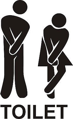 Funny Toilet Entrance Sign Decal Vinyl Sticker - Shops,Offices,Home,Cafe, Hotels Furniture Thrifting, Toilet Door Sign, Toilet Door, Sign Sticker, Toilet Sign, Entrance Sign, Stick Figure, Vinyl Signs, Door Stickers