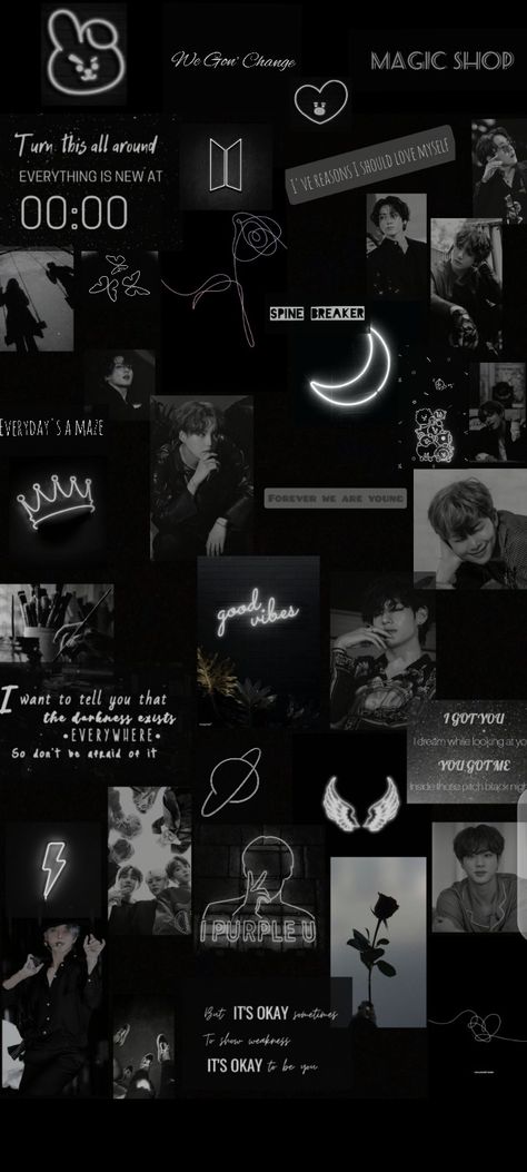 Wallpaper background
Bts collage
Bts wallpaper
Bts army 
Bts songs
Bts edits Iphone Wallpaper Bts, Bts Wallpaper Desktop, Kpop Iphone Wallpaper, Bts Backgrounds, Bts Aesthetic Wallpaper For Phone, Bts Wallpaper Lyrics, Wallpaper Bts, Army Wallpaper, Black Wallpaper Iphone