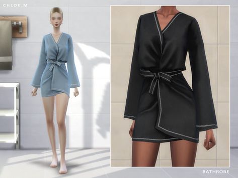 Sims 4 Bathrobe, Bath Outfit, Cc Clothes, Sims 4 Dresses, Sims 4 Mm, The Sims 4 Download, Sims4 Clothes, Sims 4 Cc Packs, Sims 4 Collections