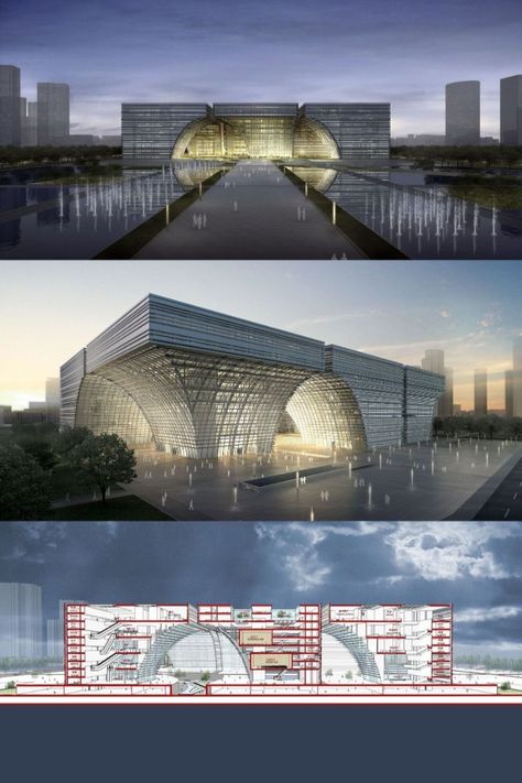 Art Museum Architecture, Chinese Buildings, Technology Museum, Museum Plan, Culture Center, Architecture Design Process, Unique Bedroom Design, Library Architecture, Interior Design Sketches