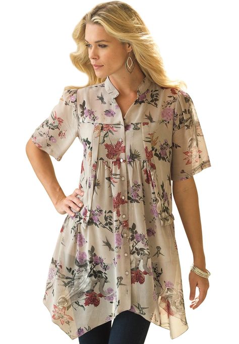 Long Gowns, Fashion Tops Blouse, Kurti Designs, Floral Blouse, Fashion Tops, Plus Size Tops, Dress Patterns, Modest Fashion, Blouse Designs