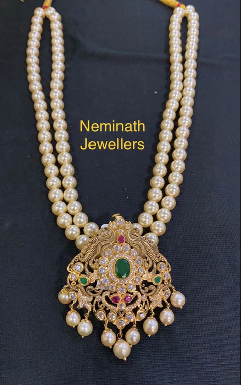 @ Neminath Jewellers Durga Mata, Pearls Jewellery, Gold Ideas, Chain Locket, Silk Thread Bangles Design, Pearl Mala, Wedding Jewelry Sets Bridal Jewellery, Thread Bangles Design, Locket Design