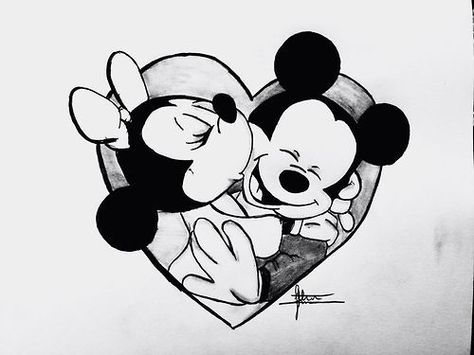 pinkheartsandsparkledreams.tumblr.com on We Heart It Mickey Mouse Tumblr, Mouse Tattoos, Mouse Pictures, Disney Drawings Sketches, Mickey Love, Mouse Drawing, Mickey Mouse Art, Neck Tattoos, Mickey Mouse Wallpaper