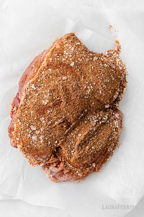 The Best Dry Pork Rub Recipe | Laura Fuentes Pork Roast Rub, Pulled Pork Dry Rub, Homemade Blackened Seasoning, Best Fluffy Pancakes, Pulled Pork Rub, Pork Rub Recipe, Fluffy Pancakes Recipe, Pork Dry Rubs, Pulled Pork Roast