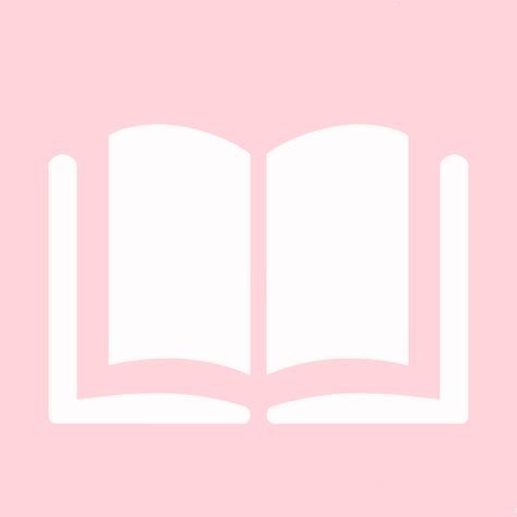 Pink App Icons Books, Books Icon Pink, Pastel Pink Aesthetic Icon, Books Icon Aesthetic, Journal App Icon, Pink Book Icon, Book Icon Aesthetic, Books Widget, Book Icon Design