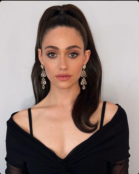 Emmy Rossum | 90s @jeanpaulgaultier from @vintagegrace for @lgbtcenternyc @thomascarterphillips @lacyredway @gitabass @kathygalotticolor | Instagram Emma Rossum, Emmy Rossum Style, 90s Actresses, Smokey Eyeliner, Female Inspiration, Emmy Rossum, Portrait Photography Women, Celebrity Look Alike, Baddie Makeup