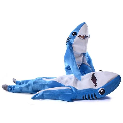 Blue Shark Costume Adult Kids Party Shark Cosplay Jumpsuit Unisex Sea Animal Costume Funny Halloween Fancy Dress Jaws Mascot Sea Animal Costume, Shark Costume Kids, Shark Outfit, Shark Costume, Shark Costumes, Sharks For Kids, Christmas Props, Halloween Onesie, Jumpsuit For Kids