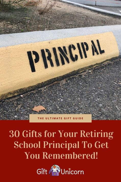 If there’s one thing we can all agree, it’s that we owe our teachers and principals a lot. If your principal is retiring, they deserve a decent gift. Here’s our list of the 30 greatest gifts for your retiring school principal that’ll get you remembered. #principal #appreciationgifts #schoolprincipal #retiring Gift Ideas For Retiring Principal, Farewell Principal Ideas, Retirement Gift For Principal, Retiring Principal Gifts, School Secretary Retirement Gifts, Principal Retirement Ideas, Principal Leaving Gift Ideas, School Principal Day Gift Ideas, Principal Retirement Gift From Students