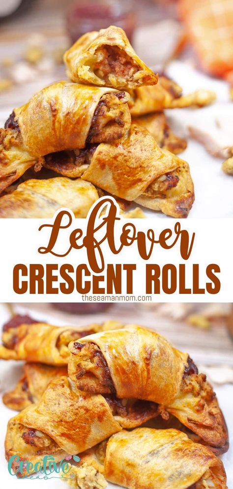 Looking for something to do with all those Thanksgiving leftovers? Why not try your hand at making some delicious Thanksgiving leftover crescent rolls! This recipe is easy to follow and only takes a few minutes to prepare. So why not give it a try and enjoy your Thanksgiving leftovers in a new way! via @petroneagu Thanksgiving Crescent Rolls, Air Fryer Thanksgiving, Crescent Roll Ups, Easy Crescent Roll Recipes, Croissant Roll, Thanksgiving Leftover, Thanksgiving Leftover Recipes, Puff Pastry Desserts, Roll Ups Recipes