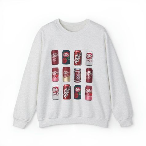 Dr. Pepper Sweatshirt - Etsy Soda Flavors, Secret Sisters, Cute Birthday Ideas, Wardrobe Makeover, Cute Nike Outfits, Stylish Hoodies, Cute Shirt Designs, Bestie Gifts, Cute Nikes