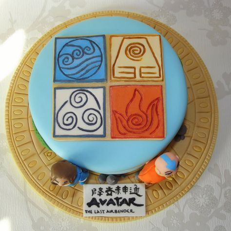 Avatar the last airbender Avatar The Last Airbender Birthday, Olaf Cake, Anime Cake, Avatar Aang, 12th Birthday, Birthday Party Cake, Boyfriend Birthday, Food Crafts, Aang