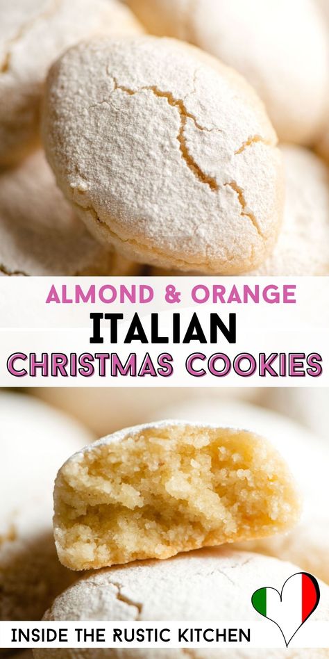 Italian Almond Cookies, Italian Christmas Cookies, Italian Cookie Recipes, Christmas Homescreen, Italian Christmas, Italian Cookies, Xmas Food, Think Food, Almond Cookies