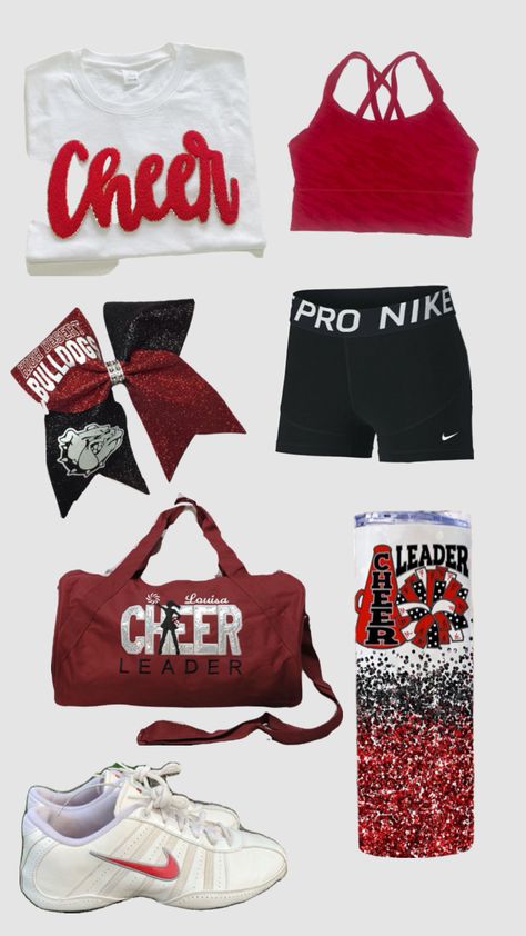 Cute cheer practice fit #cheer #outfitinspo #cheercomp Cheer Outfits For Practice, Outfits For Practice, Cheer Practice Outfits, Cheer Practice, Cheer Outfits, Practice Outfits