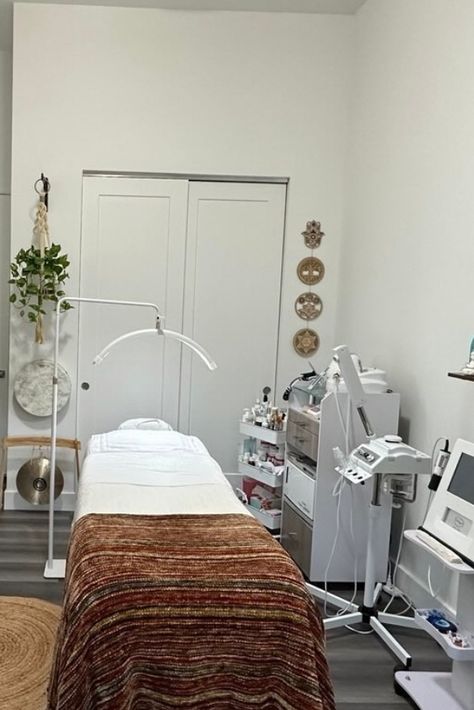 Divinity Aesthetic, Esthetician State Board, Aesthetician Room, Skin Knowledge, Solo Esthetician, Esthetician Room Decor, Clinic Interior, Spa Owner, Eyelash Technician