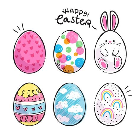 Happy Easter Banner, Easter Drawings, Print Design Template, Bunny Eggs, Easter Illustration, Easter Egg Wreath, Easter Printables Free, Easter Banner, Happy Easter Card