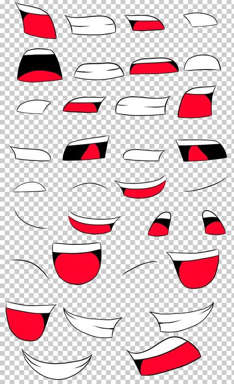 Shocked Mouth Drawing, Mouth For Animation, Mouths For Animation, Anime Mouth Movement, Animated Mouth Expressions, Face Animation, Mouth Png, Anime Mouth, Lipsync Animation Mouth