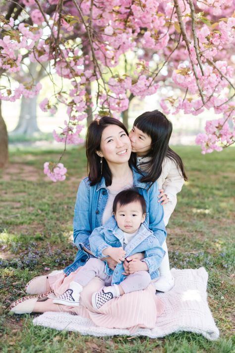 A mother and her two daughters smiling under pink blossoms. Cherry Blossom Photography, Blossom Photography, Senior Pictures, Family Photographer, Washington Dc, Family Photography, Photo Inspiration, Family Photos, Cherry Blossom