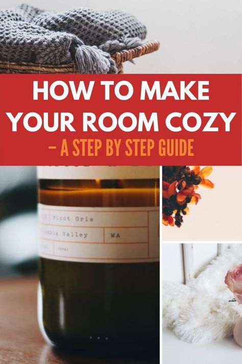 If you want to know how to make a room cozy then this simple post will help! We love getting nice’n’cozy at home, especially in the colder months. There’s tips here for how to make any room instantly feel more homely and cozy (including bedrooms), and inspiration for DIY decor touches that will work in small spaces as well as big ones. #fall #cozyroom #cozy #colorscheme #diydecor #decorating How To Make My House More Cozy, How To Make My House Cozy, How To Make A Room Cosy, How To Make A Modern Home Cozy, How To Cozy Up Your Home, How To Make A Space Cozy, How To Add Warmth To A Room, How To Make A Room Feel Cozy, How To Create A Cozy Home