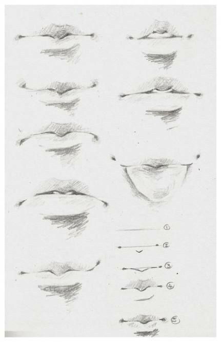 Male Lips Drawing, Male Lip Drawing, Male Lips, Anime Nose, Drawing Lips, Lips Sketch, Smile Drawing, Lip Drawing, Mouth Drawing