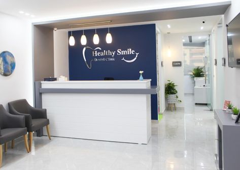 Capitolias | Healthy Smile Dental Clinic Dental Clinic Interior Design Ideas, Dental Clinic Decoration, Dental Clinic Ideas, Dental Clinic Decor, Dental Clinic Reception, Dental Clinic Interior Design, Dental Clinic Reception Design, Dental Clinic Interior Reception, Dental Office Interior Design