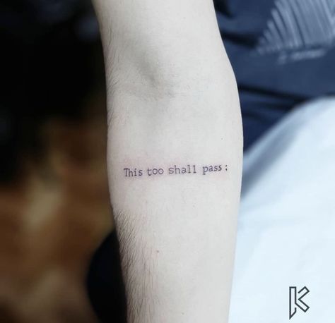 This Too Shall Pass Quote Tattoo With Butterfly, Tattoo This Too Shall Pass Ideas, This Too Shall Pass Tattoo, This Too Shall Pass Quote Tattoo, This Too Shall Pass Quote, Thumb Tattoos, Moon Sun Tattoo, Tattoos Inspo, Quote Tattoo