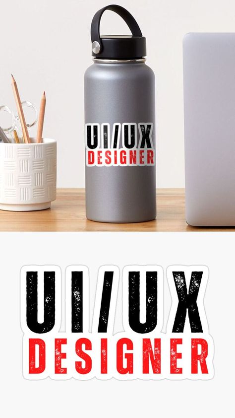 Ui Ux Designer, Ux Designer, User Experience Design, Ui Ux Design, User Experience, User Interface, Laptop Stickers, Reusable Water Bottle, Water Bottle