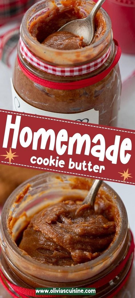 Cookie Butter Recipe, Homemade Biscoff, Biscoff Butter, Trader Joes Cookie Butter, Homemade Cookie Butter, Butter Recipes Homemade, Biscoff Recipes, Speculoos Cookies, Homemade Cookie