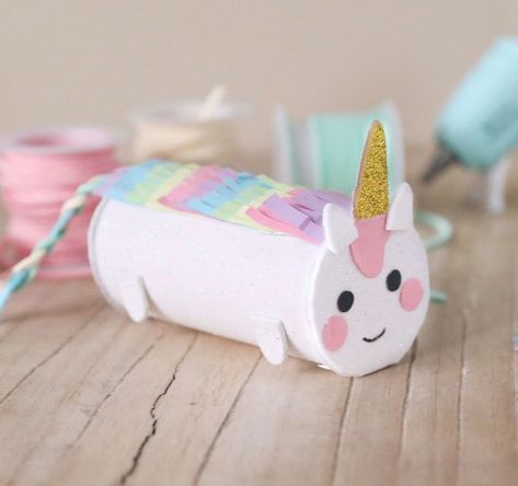 Unicorn Toilet Paper Roll Craft, Toilet Paper Roll Unicorn, Unicorn Crafts For Kids, Sparkle Crafts, Unicorn Diy, Origami Templates, Unicorn Craft, Toilet Paper Tube, Unicorn Crafts