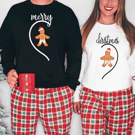 Cute Christmas Pajamas For Couples, Couple Matching Christmas Shirts, Christmas Couples Pajamas, Matching Christmas Sweaters Couples, Christmas Matching Pajamas Couple, Matching Pajamas For Couples Christmas Relationship Goals, Cute Matching Christmas Pjs Couples, Couples Matching Christmas Pjs, Matching Christmas Outfits For Couples