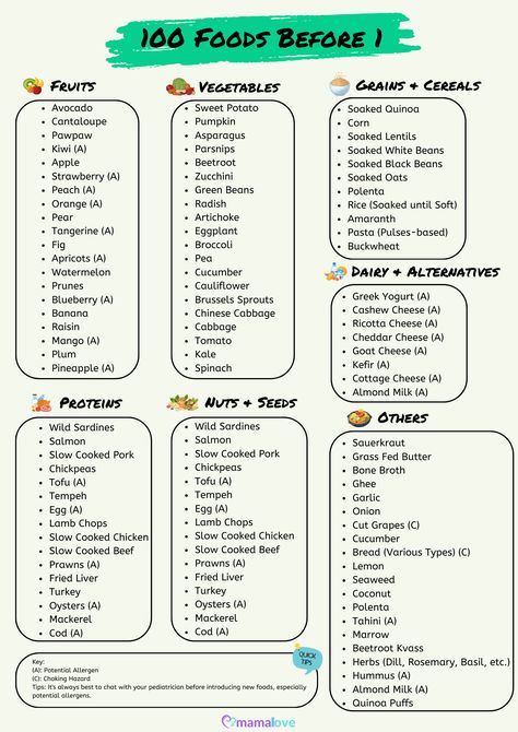 As a parent, I know how exciting and challenging it can be to introduce solid foods to your baby. That’s why I’ve created the “100 Foods Before 1” list to make the baby-led weaning process simple and fun. 100 Before 1 Foods, When To Introduce Foods To Baby, 100 Foods To Try Before 1, 100 Foods Before One Checklist, 100 Before 1 Blw, Foods To Introduce To 6 Month Old, 1st Foods For Baby, Baby Led Weaning First Foods Chart, Baby Weaning Chart