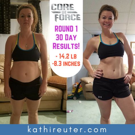 My Core De Force 30 Day Results with Pictures! 30 Day Calendar, Jillian Michael, Beachbody Workout, Transformation Project, Trim Waist, Fitness Plans, Day Calendar, Six Pack Abs Workout, Natural Fat Burners