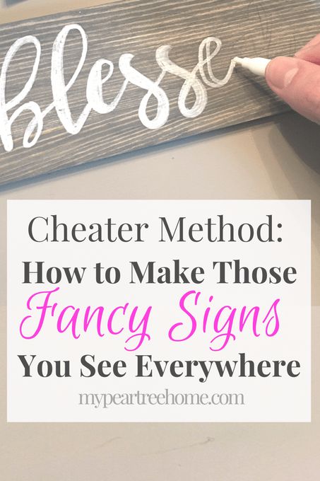 Cheater Method: How to Make a DIY Sign Fancy Lettering, Do It Yourself Decoration, Diy Organizer, Wooden Signs Diy, Wedding On A Budget, Wedding Signs Diy, Dekor Diy, Blog Art, Diy Wood Signs