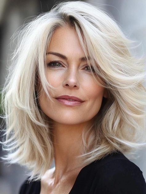 Best Medium Haircuts, Medium Haircuts For Women, Curly Pixie Haircuts, Womens Haircuts Medium, Medium Haircuts, Haircuts For Women Over 50, Layered Bobs, Oval Face Haircuts, Stylish Short Haircuts