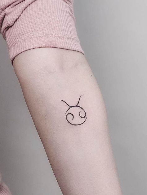 52 Gorgeous Taurus Tattoos with Meaning - Our Mindful Life Tiny Tattoos Taurus, Womens Taurus Tattoo, Taurus Wrist Tattoos For Women, Pisces Taurus Tattoo, Taurus Minimalist Tattoo For Women, Pieces And Taurus Tattoo, Pisces And Taurus Tattoo Together, Taurus Female Tattoo, Taurus And Cancerian Tattoo