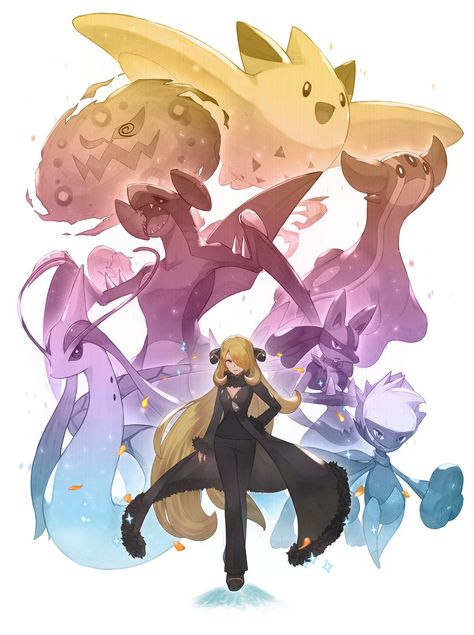 ODD on Twitter: "シロナ（Cynthia）【⚫︎⚫︎⚫︎⚫︎⚫︎⚫︎⚫︎】 #ダイパ15周年… " Pokemon Platinum Dawn, Elesa Pokemon, Latios Pokemon, Pokemon Cynthia, Pokemon Platinum, Pokemon Champions, Pokemon Teams, All Pokemon, Pokemon Fan Art