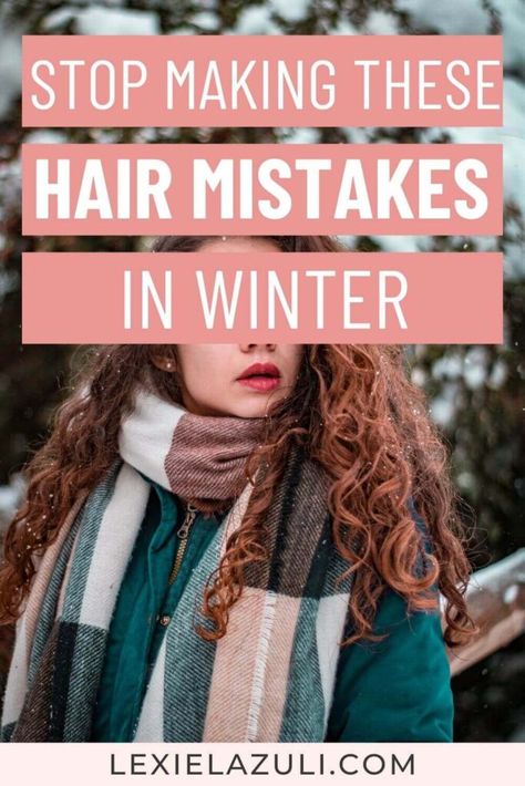 Level up your winter hair care routine so you can finally grow longer healthy hair. These are the hair mistakes you need to avoid so you can reach your hair goals! Here's how to get rid of frizz and dry hair, and stop split ends and breakage. Add these hair care tips to your hair care routine in winter!💜💜💜Winter curly hair care routine, Cold weather hair care, cold weather hair tips, Dry scalp in winter, winter dry scalp remedies, dry winter scalp home remedies Dry Scalp Remedies, Black Tea Hair Rinse, Curly Hair Winter, Winter Curly Hair, Scalp Remedies, Dry Scalp Remedy, Tea Hair Rinse, Grow Long Healthy Hair, Winter Hair Care