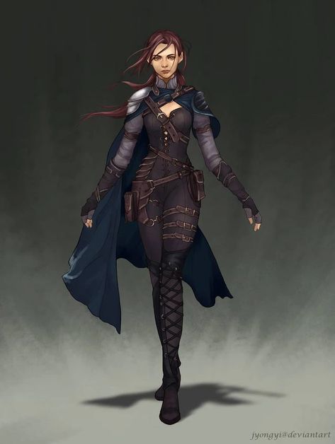 Character Art - Dexterity-based - Imgur Arcane Trickster, Warrior Outfit, Female Armor, Art Outfits, Leather Armor, Deviant Art, Fantasy Warrior, Fantasy Clothing, Fantasy Fashion