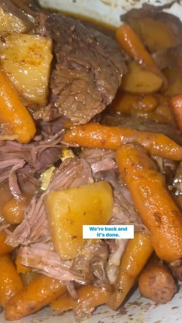 Krista Torres on Instagram: "Dinner must go on even if I shatter my phone screen! Easy dump and go comin’ at ya!!!! . . . . . . . #dumpandgo #a1 #a1roast #a1potroast #potroast #roast #bestroastever #crockpot #slowcooker #crockpotrecipes #slowcookerrecipes #easydinner #easydinners #easymeals #easymeal #easyrecipe #easyrecipes #mommeal #mommeals #familydinner #familydinners #zeroefffs #zeroefffscooking #cookingwithkrista #zeroefffsdinner #zeroeffortdinner" Krista Torres, Lazy Dinners, Crock Pot Cooking, Camping Fun, My Phone, Pot Roast, Phone Screen, Family Dinner, Slow Cooker Recipes