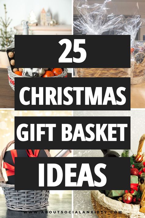 Are you looking for Christmas gift basket ideas? This post shares 25 sensational Christmas gift basket ideas that people will love. Ideas include baskets for hot chocolate, spa day, and movie night. Also sharing the best Christmas conversation starters Christmas front porch ideas, and Christmas guest bedroom ideas. Wedding Present Gift Basket, Spa Christmas Baskets, Laundry Gift Basket Ideas Christmas, Christmas Guest Basket, Toiletries Gift Basket Ideas, Christmas Tray Gift Ideas, Couples Christmas Gifts Basket, Gift Basket Ideas Under $25, Family Night Gift Basket Ideas